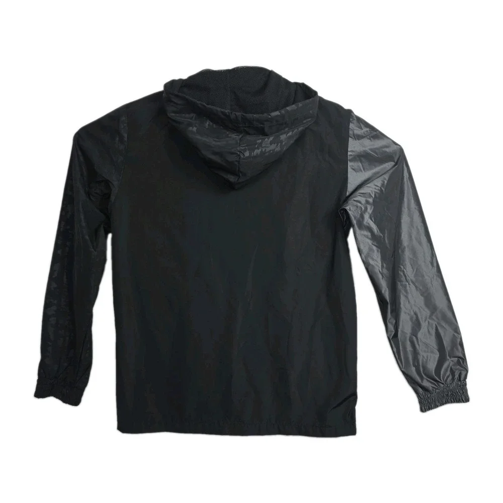 NWT Marc Ecko Cut &‎ Sew Full-Zip Jacket Men's S Black/Gray Shiny Hooded